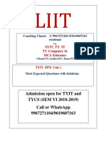 Sem V SPM Notes of Tybscit, Cs