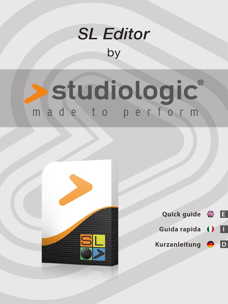 SL Editor: Guida Rapida Quick Guide | PDF