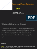 Side Channel Attacks, PKCS, x509 Certificate