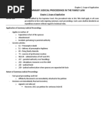 Title Xi: Summary Judicial Proceedings in The Family Law: Chapter 1: Scope of Application Article 238