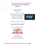 Carbon Extraction From Automobile Exhaut