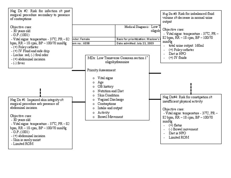Concept Map PDF Caesarean Section Medical Specialties