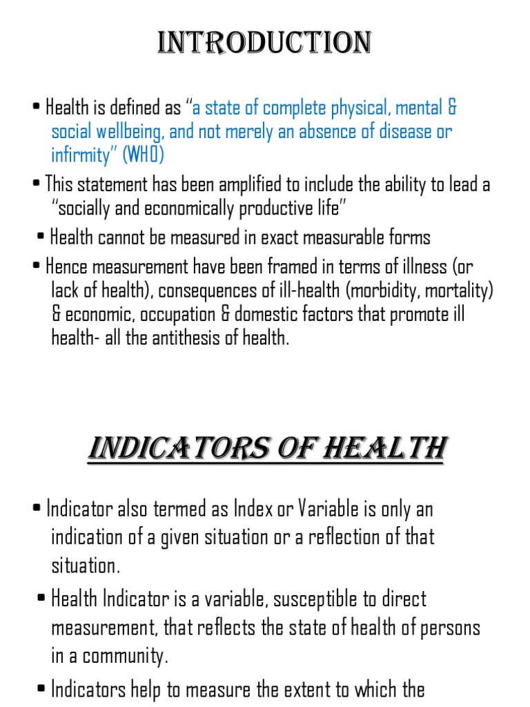 Understanding Health Indicators | PDF | Infant Mortality | Mortality Rate