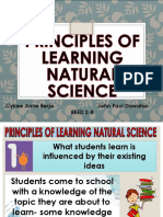 Principles of Learning Natural Science