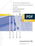 Precision Laboratory & Ground Joint Thermometers & Sets: Katalog Catalogue