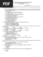 1st Periodical Test - English 8