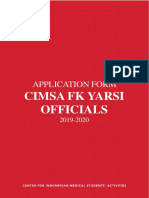 Af - Cimsa Yarsi Officials 2018-2019 2