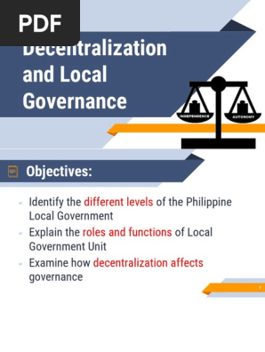 Decentralization And Local Governance | Pdf | Devolution | Local Government