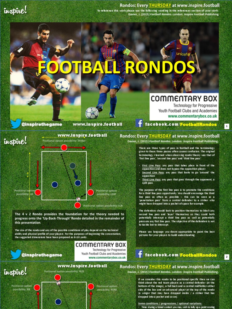Football Rondos PDF Forward (Association Football) Defender