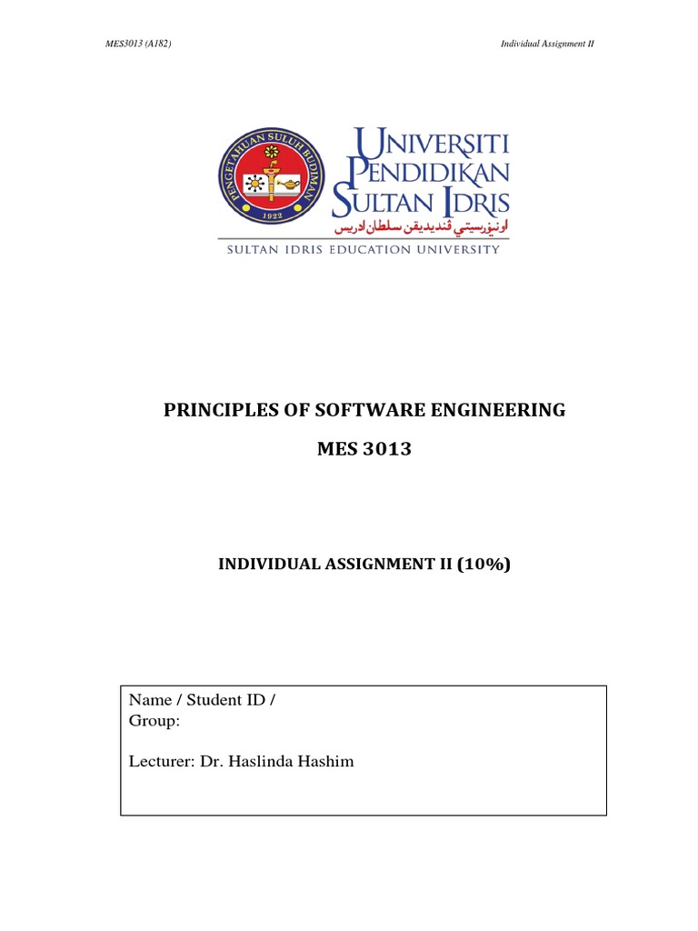 MES3013 Software Engineering Assignment | PDF | Use Case | Project ...