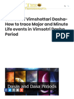  How to Trace Major and Minute life events by Vedicsiddhanta