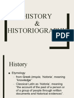 History and Historiography