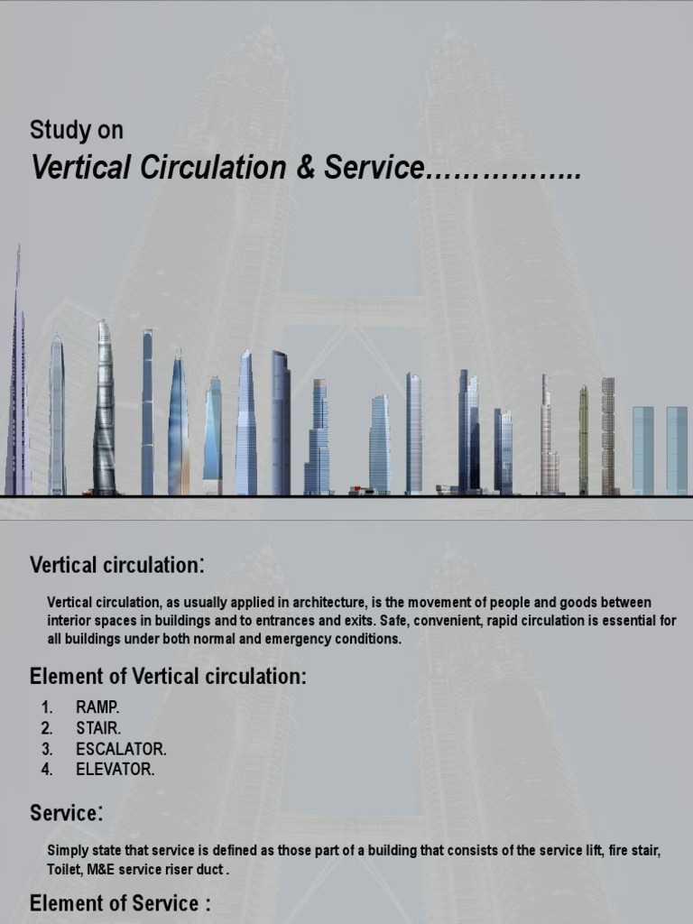 Vertical Circulation in Architecture | PDF | Ventilation (Architecture ...