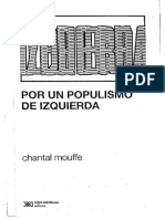 Mouffe. Por un populismo de izquierda 