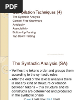 Compilation Techniques