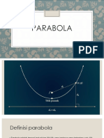 Persamaan Parabola dan Garis Terkait