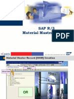 Sap R/3 Material Master Creation