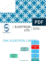 Pak Elektron LTD.: Sale Froce Management