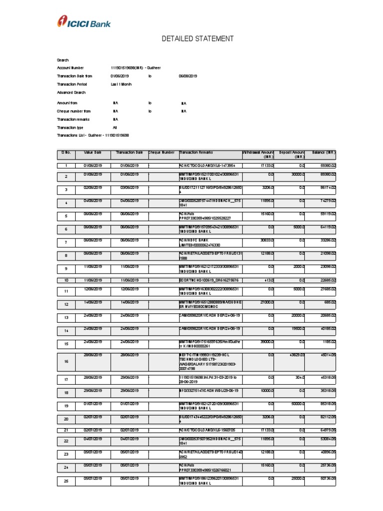 Sudheer's Detailed Transaction Statement | PDF | Payments | Financial ...