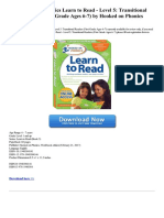Hooked On Phonics Learn To Read Level 5 Transitional Readers First Grade Ages 6 7 PDF