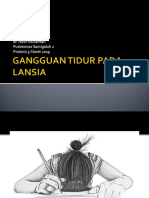 Gangguan Tidur Pada Lansia Prolanis 5 Maret 2019