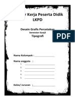 LKPD Tipografi Kelas Xi Desain Grafis Percetakan