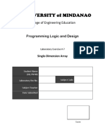 Laboratory 7 - Single-D Array PDF