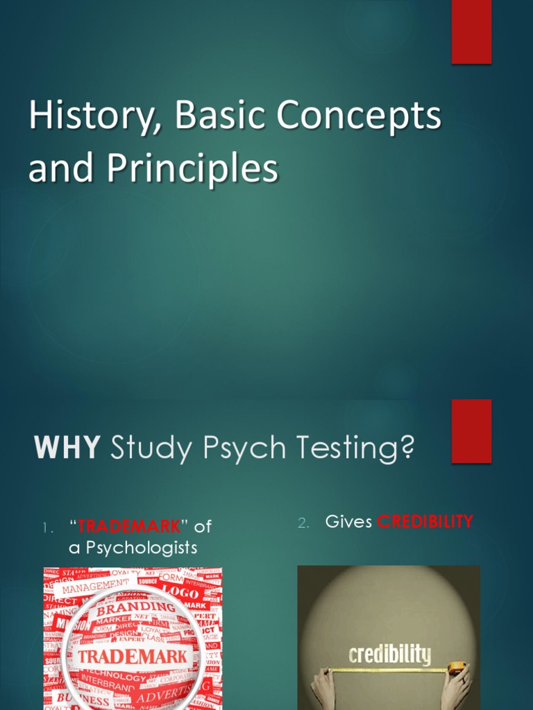 History To Principles of Psych Testing PDF Intelligence Quotient