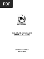 Senate Secretariat (Service) Rules 2017