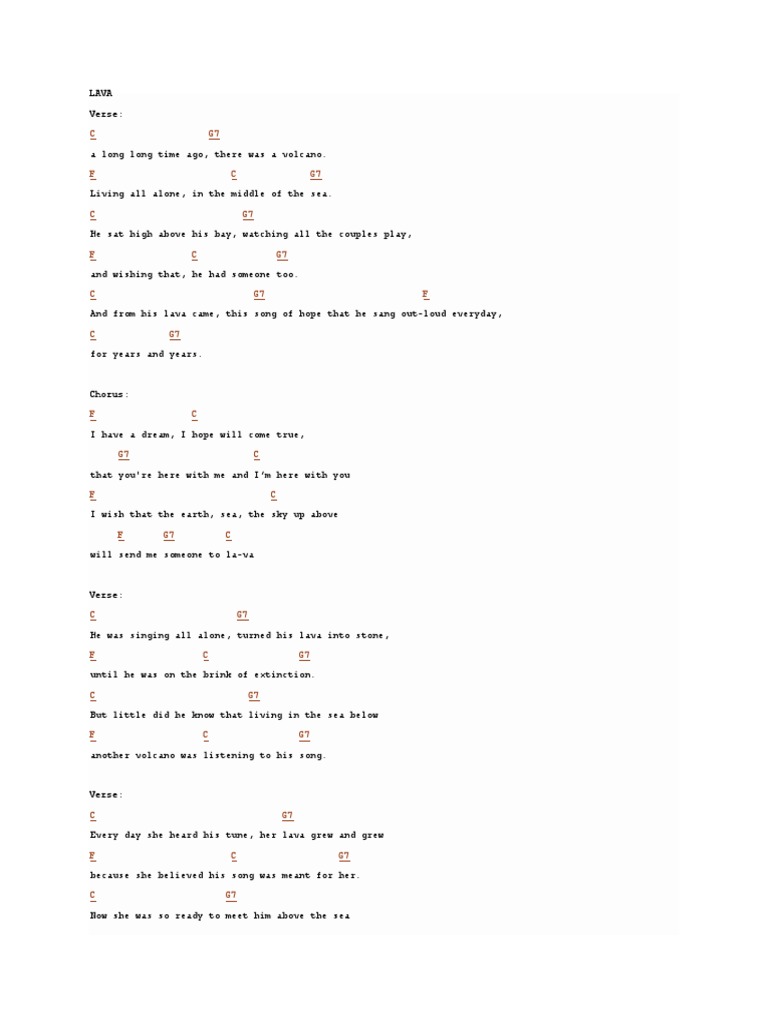 Lava | PDF | Song Structure | Songs