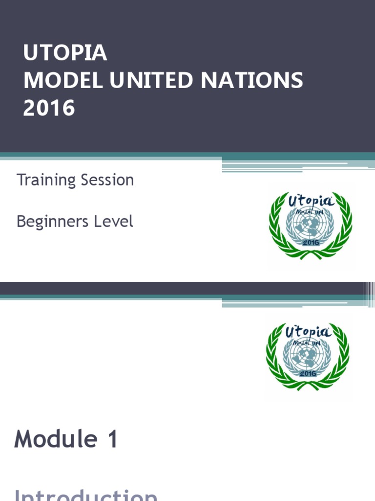 MUN Training Guide for Beginners | PDF | United Nations Security ...