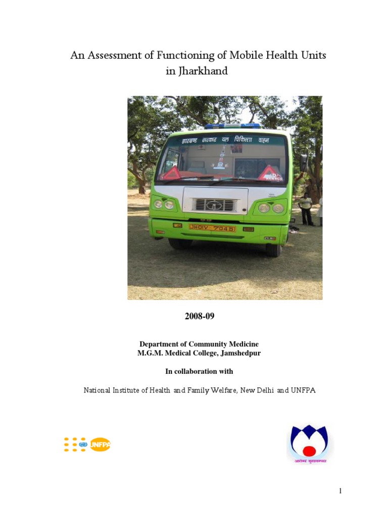 Mobile Health Units Assessment in Jharkhand | PDF | Health Care ...