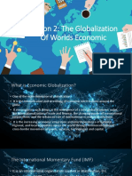 Lesson 2: The Globalization of Worlds Economic
