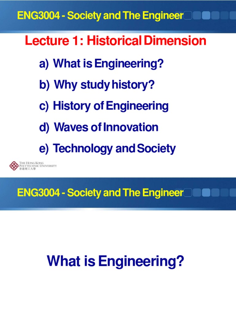 L1 - History of Engineering | PDF | Disruptive Innovation | Engineering