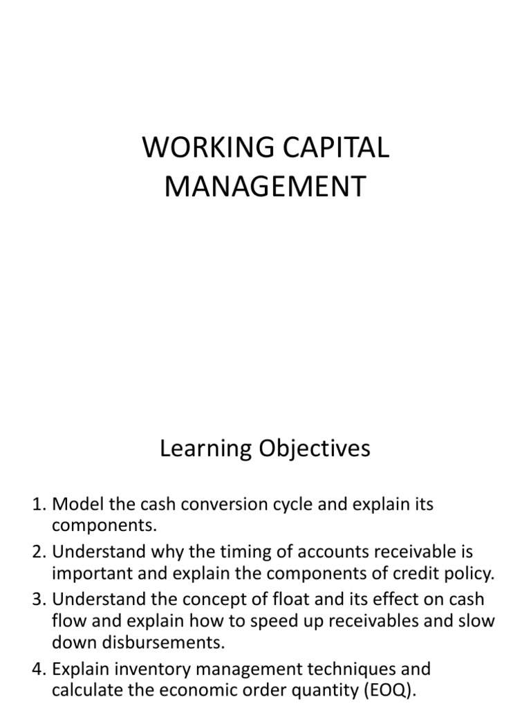 Reorder Point and Cash Cycle Management | PDF | Inventory | Credit Card