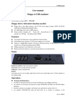 User Manual Floppy To USB Emulator: Model