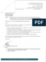 Letter No-246 Reg-Observations Design and Drawing of Substructure and Foundation of VI-JP at KM 123+965.