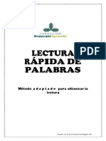 Libro de Entrenamiento Velocidad Lectora