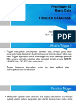 Praktikum 13 Basis Data - Trigger SQL