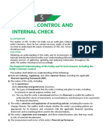 Audit Module 5 - Internal Control & Internal Check PDF