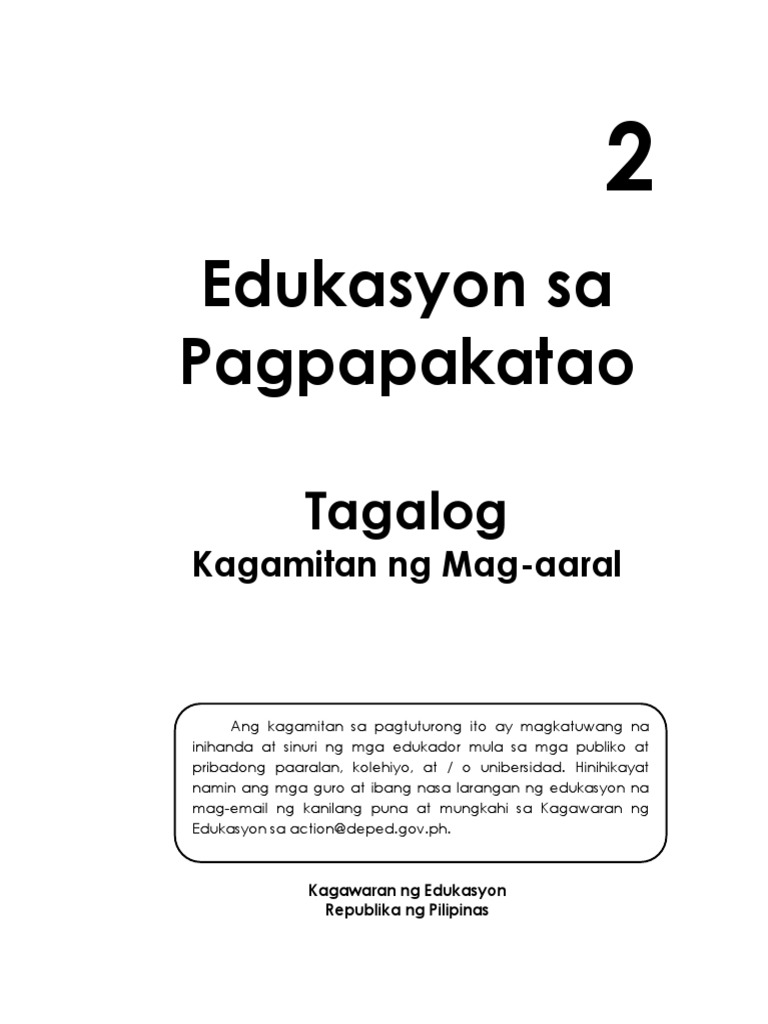 Grade 2 Learning Module in Edukasyon Sa Pagpapakatao PDF | PDF
