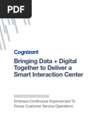 Bringing Data Digital Together To Deliver A Smart Interaction Center