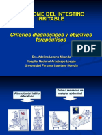 Sindrome Del Intestino Irritable  - Dra. Adelina Lozano Miranda