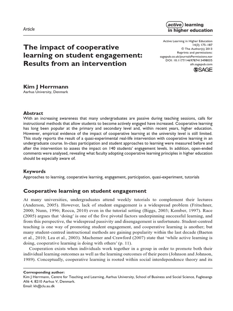 Kims Artikel Om Cooperative Learning PDF | PDF | Education Theory ...