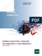 Guía Química Analítica: Análisis Volumetrico y Gravimétrico