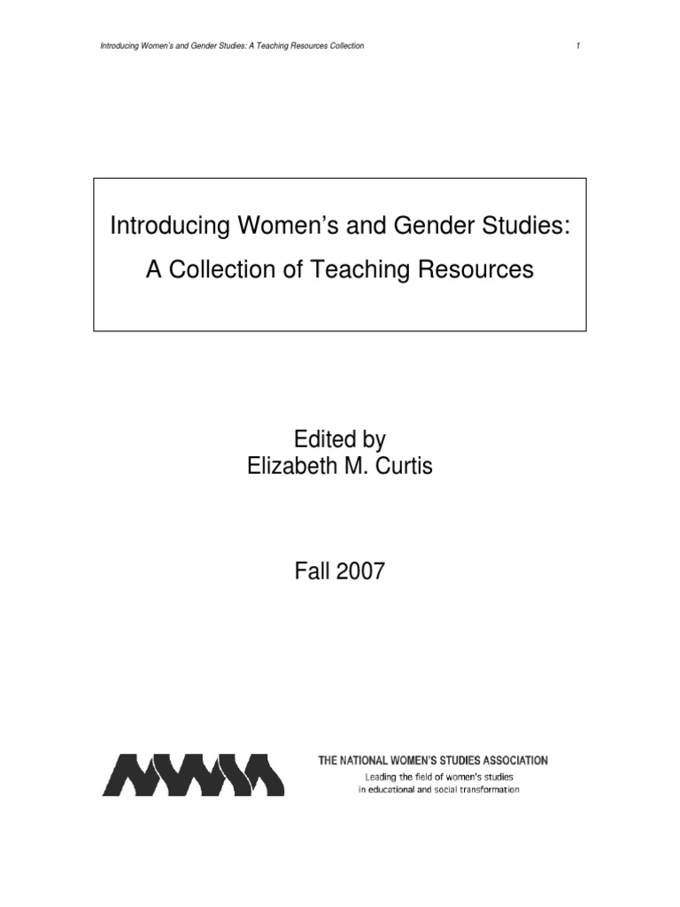 NWSAteachingguide PDF PDF Womens Studies Gender