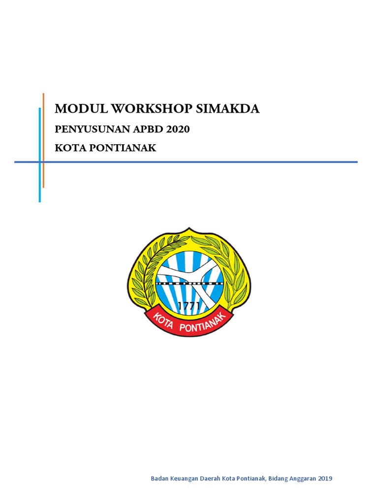 Panduan SIMAKDA APBD 2020 Pontianak | PDF