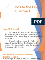 Exceptions To The Law of Demand