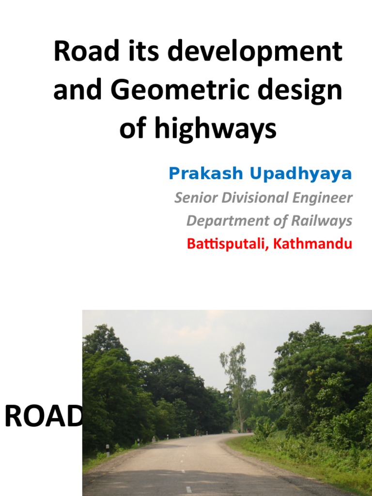 geometric design of highways research paper