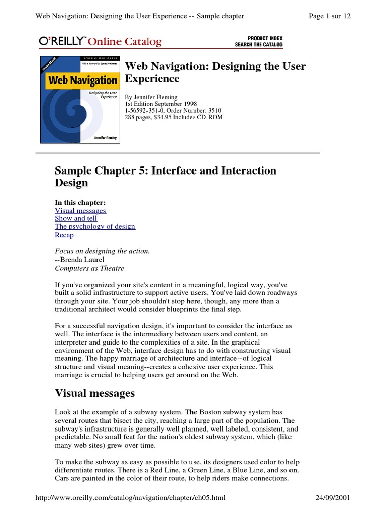 Web Navigation Designing The User Experience | PDF | Graphic Design ...